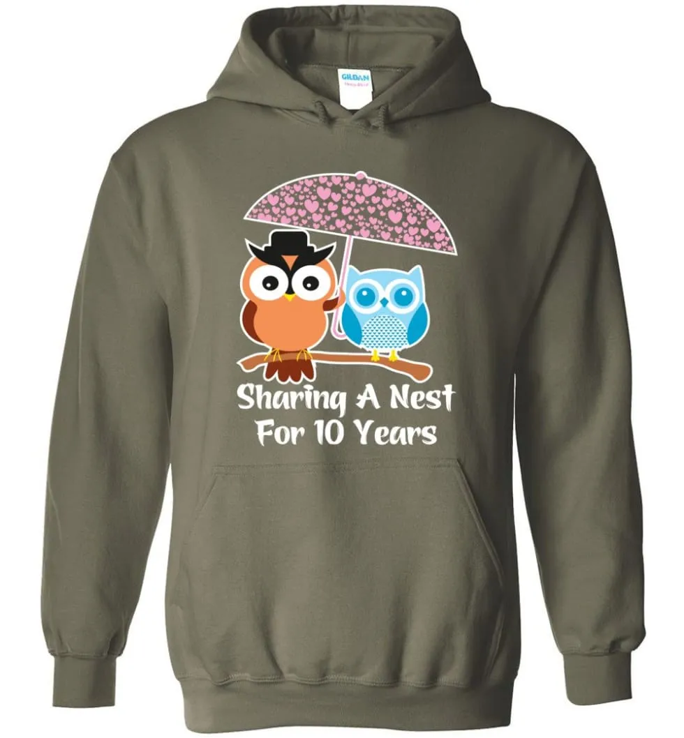 10 Years Wedding Anniversary Gifts Valentine's Day Hoodie