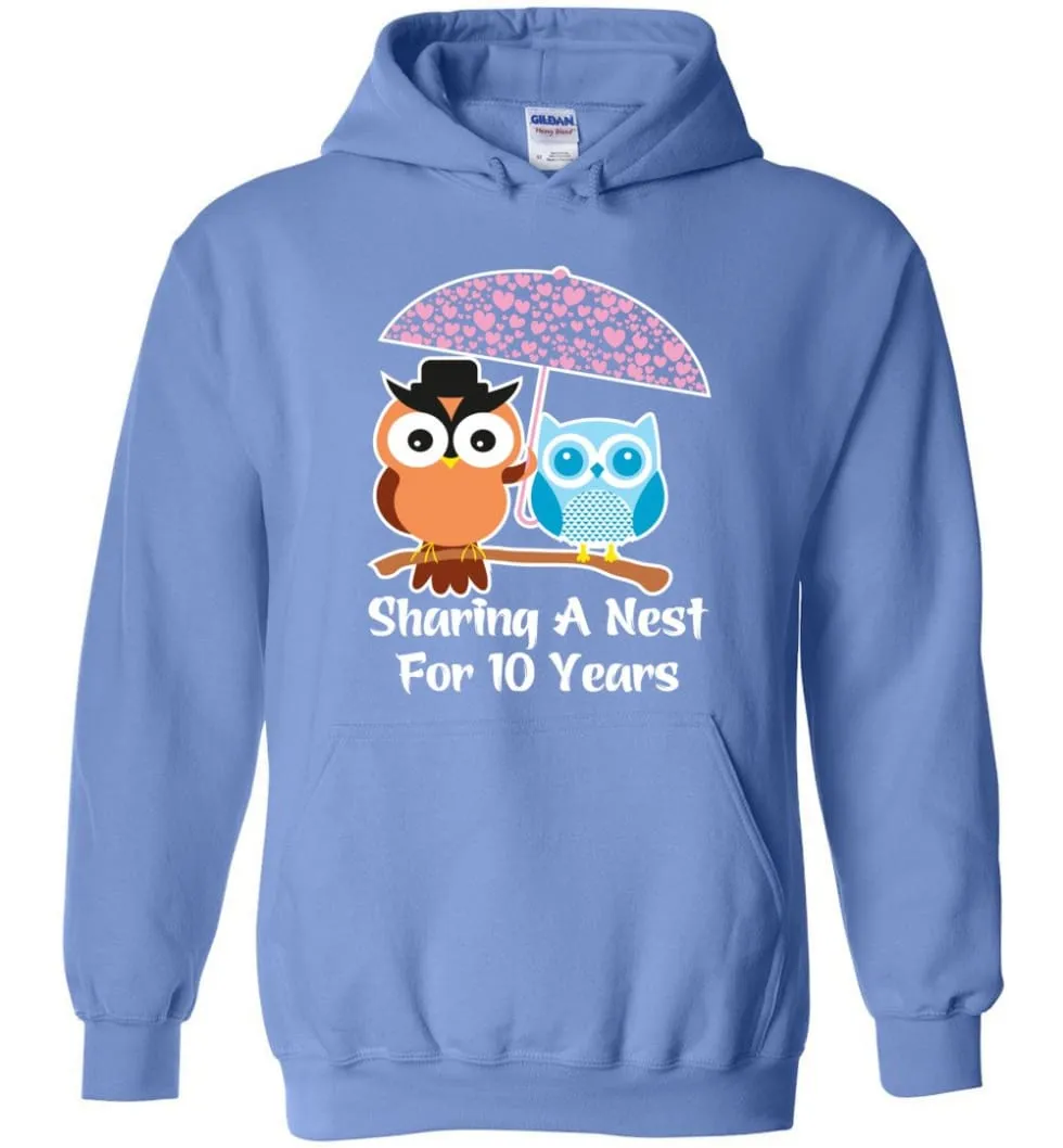 10 Years Wedding Anniversary Gifts Valentine's Day Hoodie