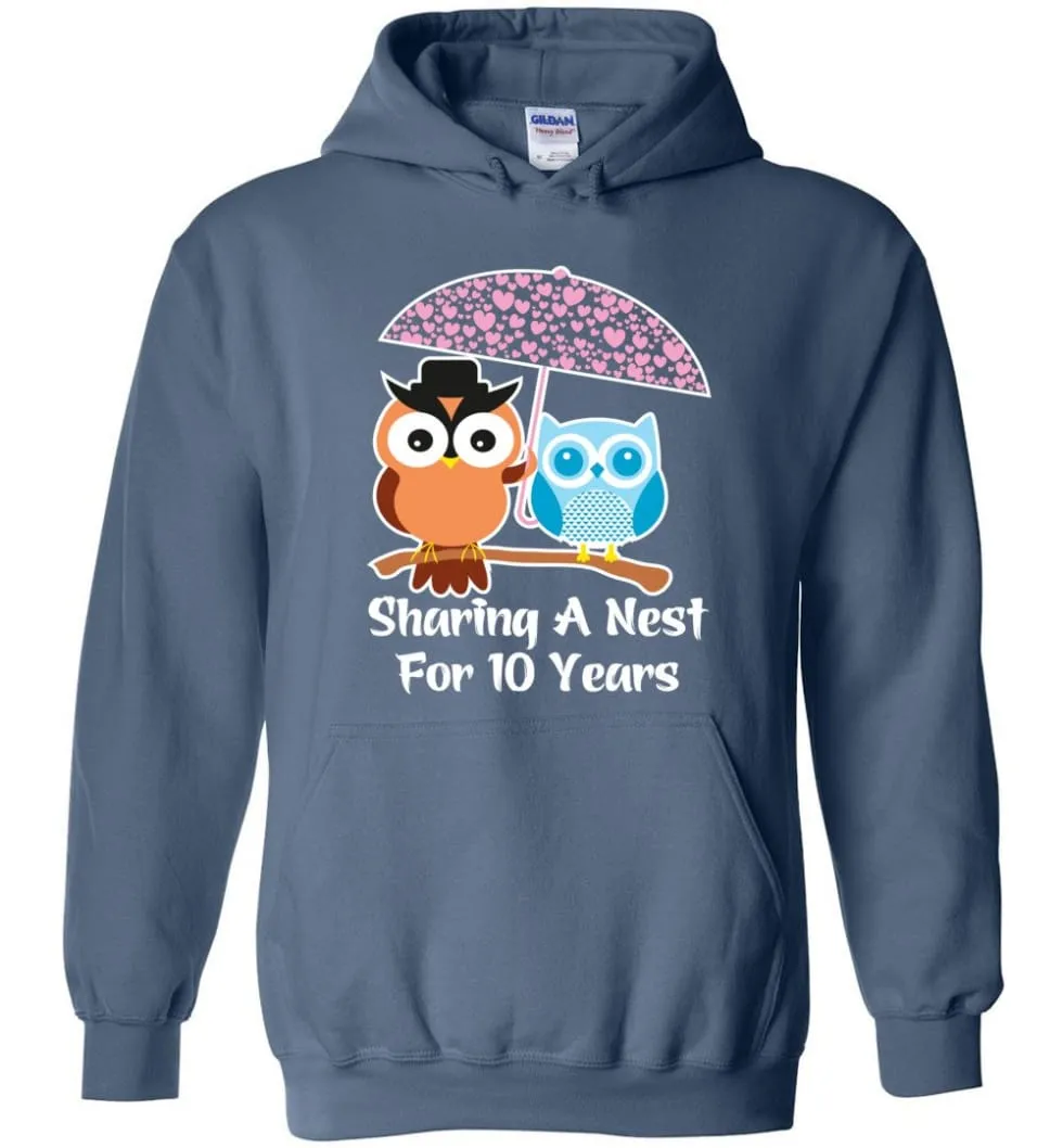 10 Years Wedding Anniversary Gifts Valentine's Day Hoodie