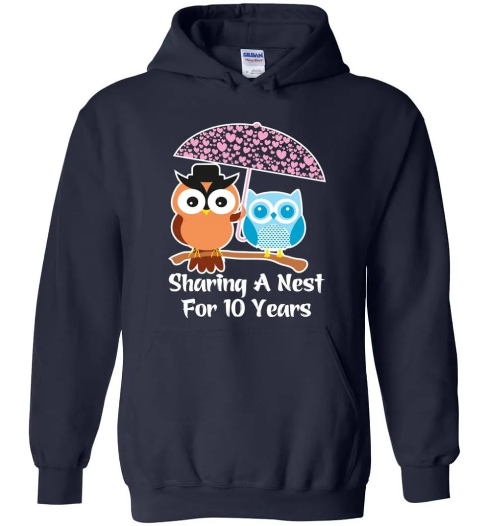 10 Years Wedding Anniversary Gifts Valentine's Day Hoodie