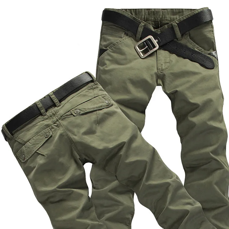 2021 Summer Winter Elasticity Mens Rugged Cargo Pants Silm Fit Milltary Army Overalls Pants Tactical