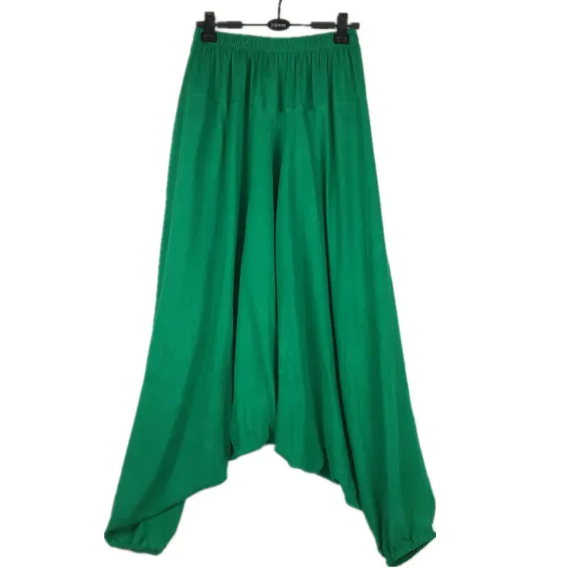 2022 Casual Harem Plants,Loose Women Casual Trousers,Wide Leg Pants,Pantskirt, - Woman Big Crotch Pa