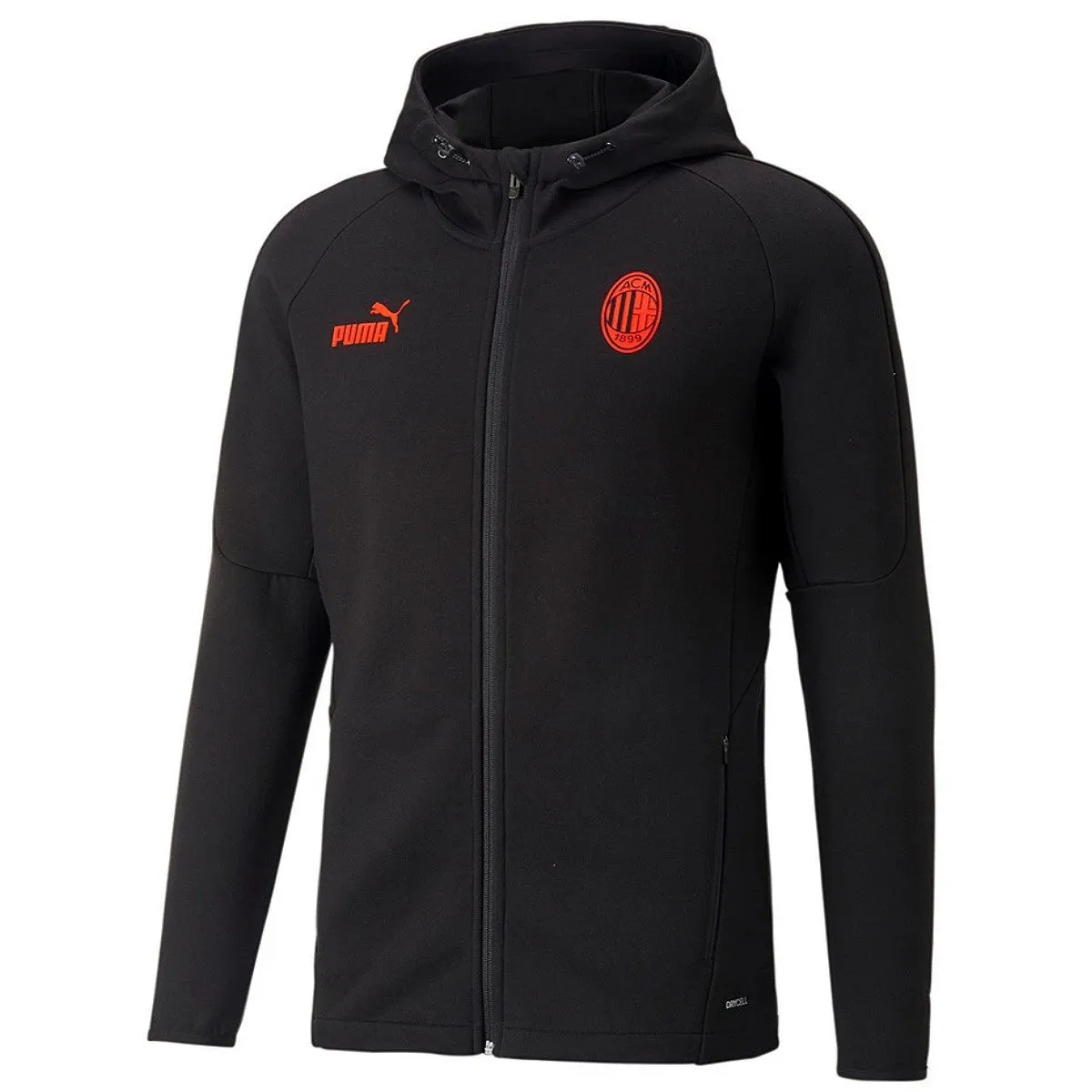 AC Milan black Casual hooded presentation tracksuit 2022/23 - Puma