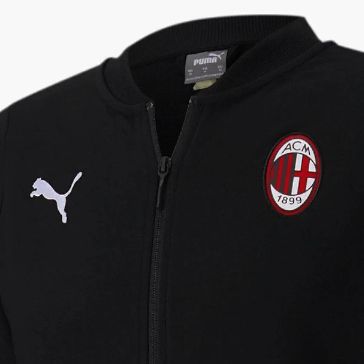 AC Milan black Casual presentation Soccer tracksuit 2020/21 - Puma