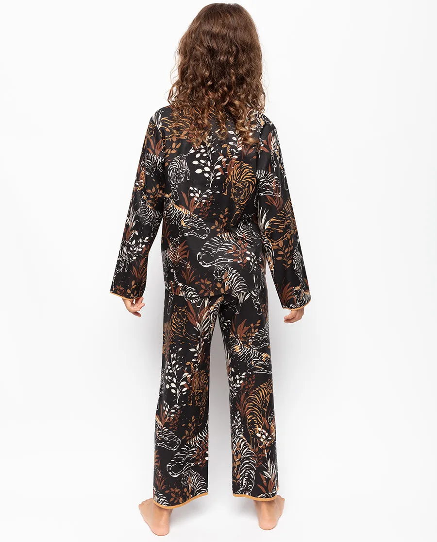 Alisha Girls Tiger Print Pyjama Set