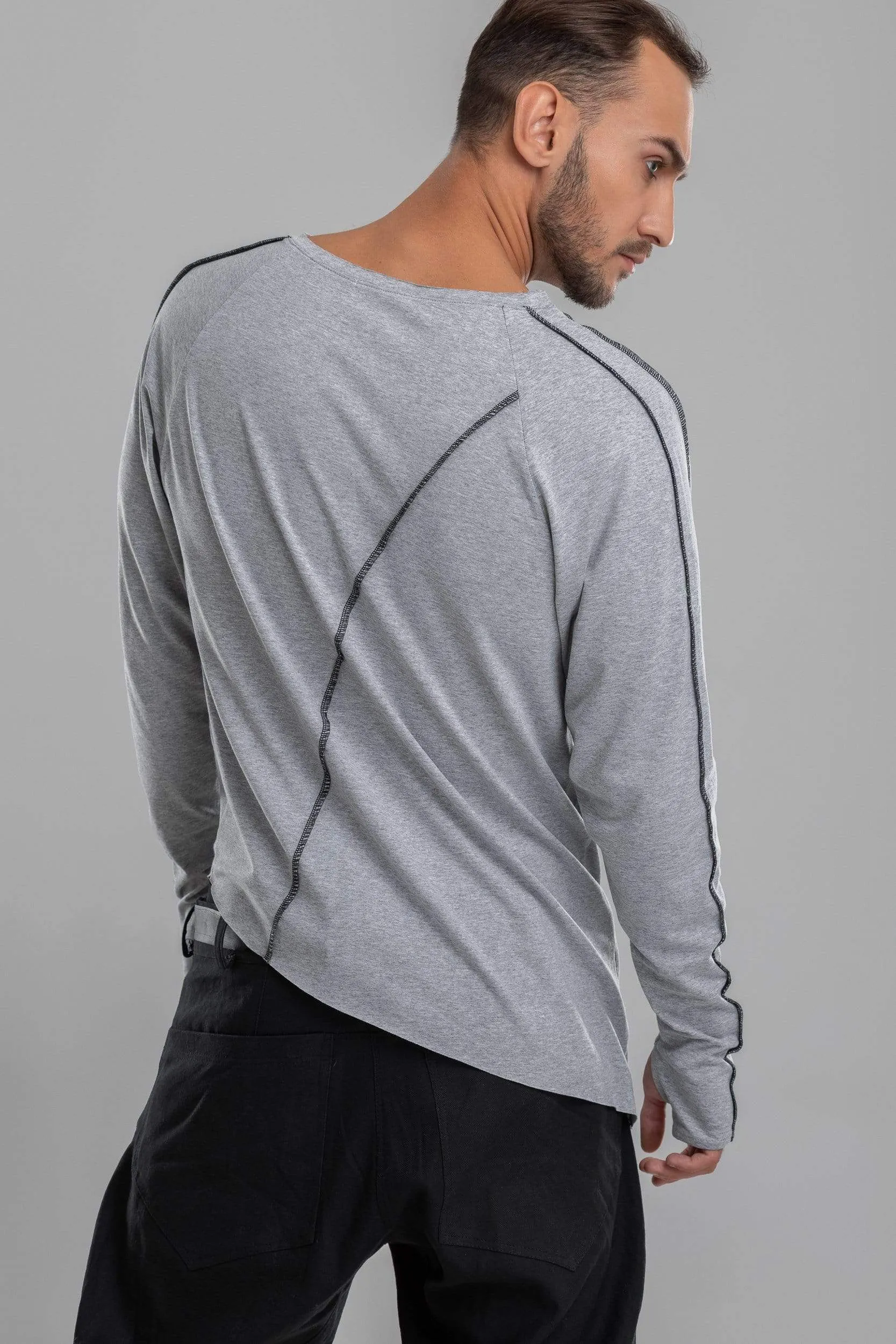 Asymmetric Long Sleeve T-shirt