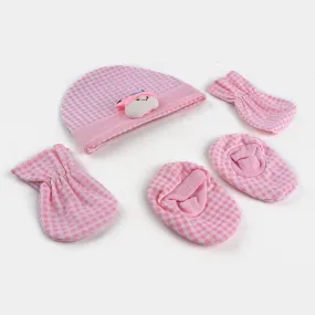 Baby Cap/Hat Socks Mittens 3PCs Set