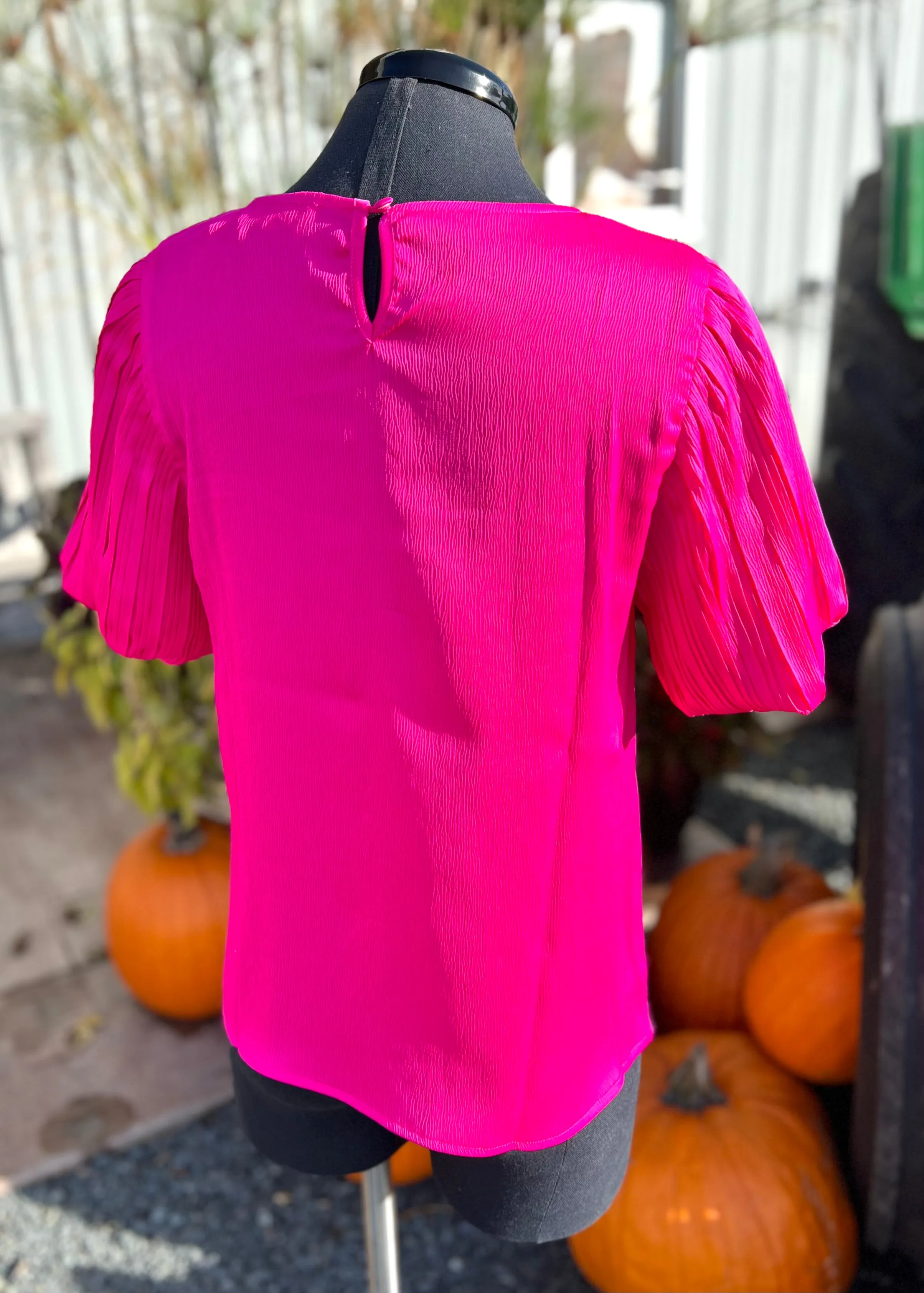 Barbie Pink Ruffle Blouse Top