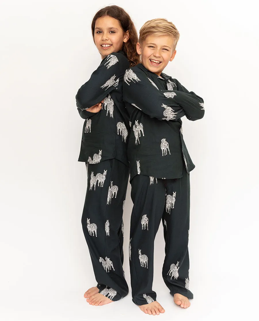 Blake Kids Unisex Zebra Print Pyjama Set