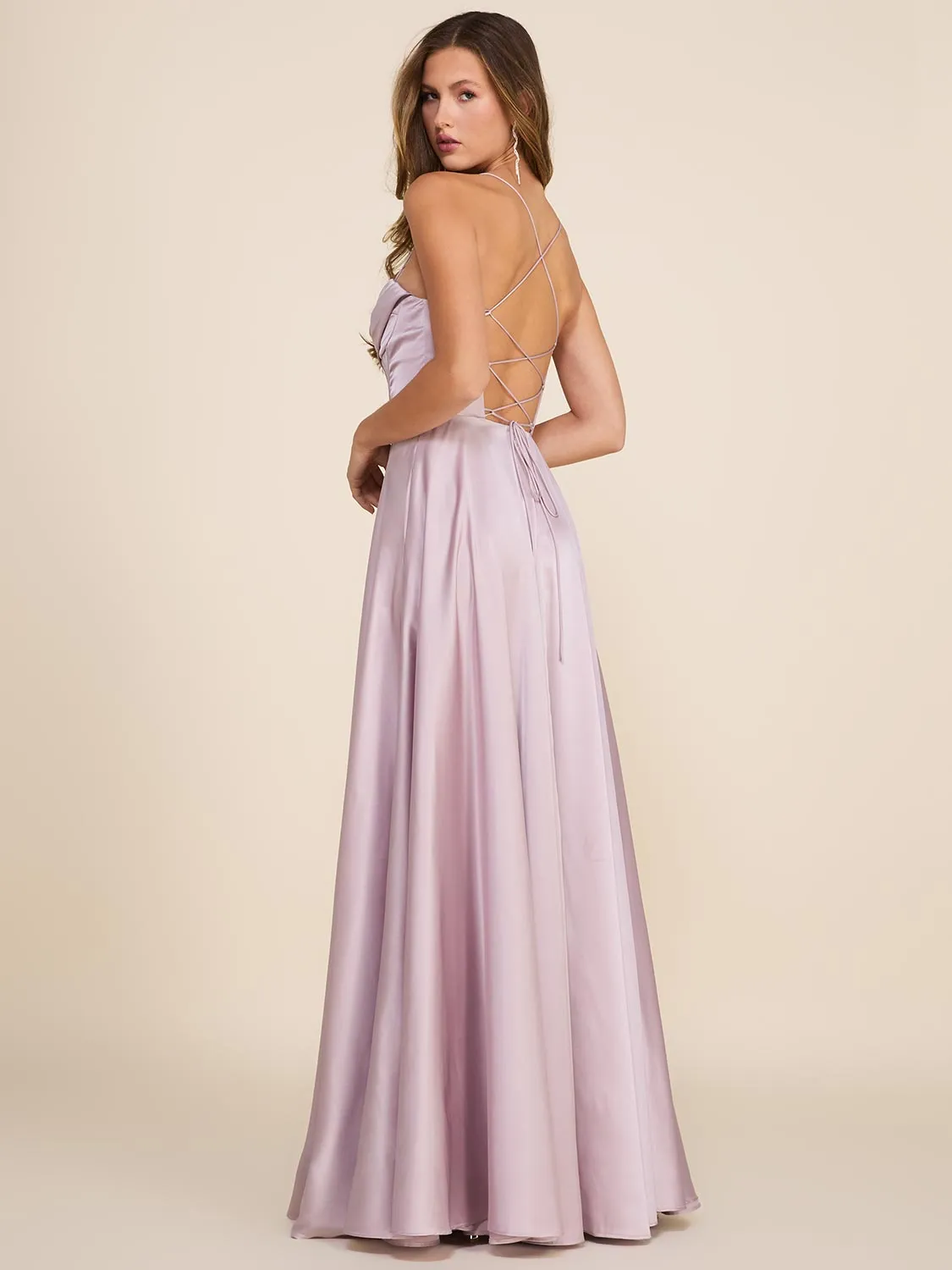 Bustier Satin Gown