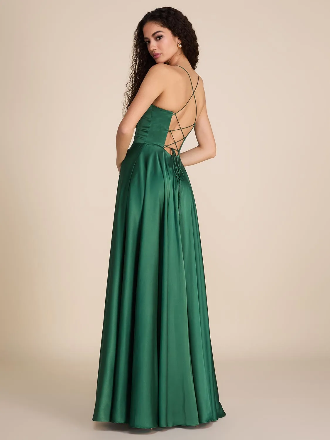 Bustier Satin Gown