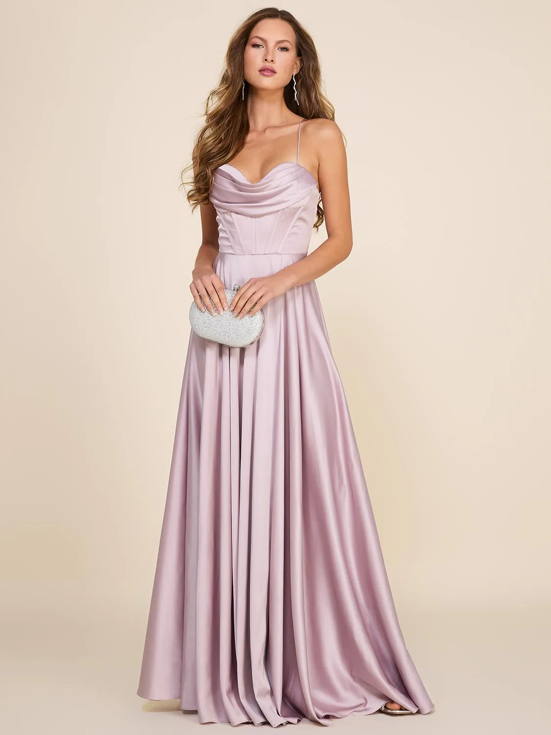 Bustier Satin Gown