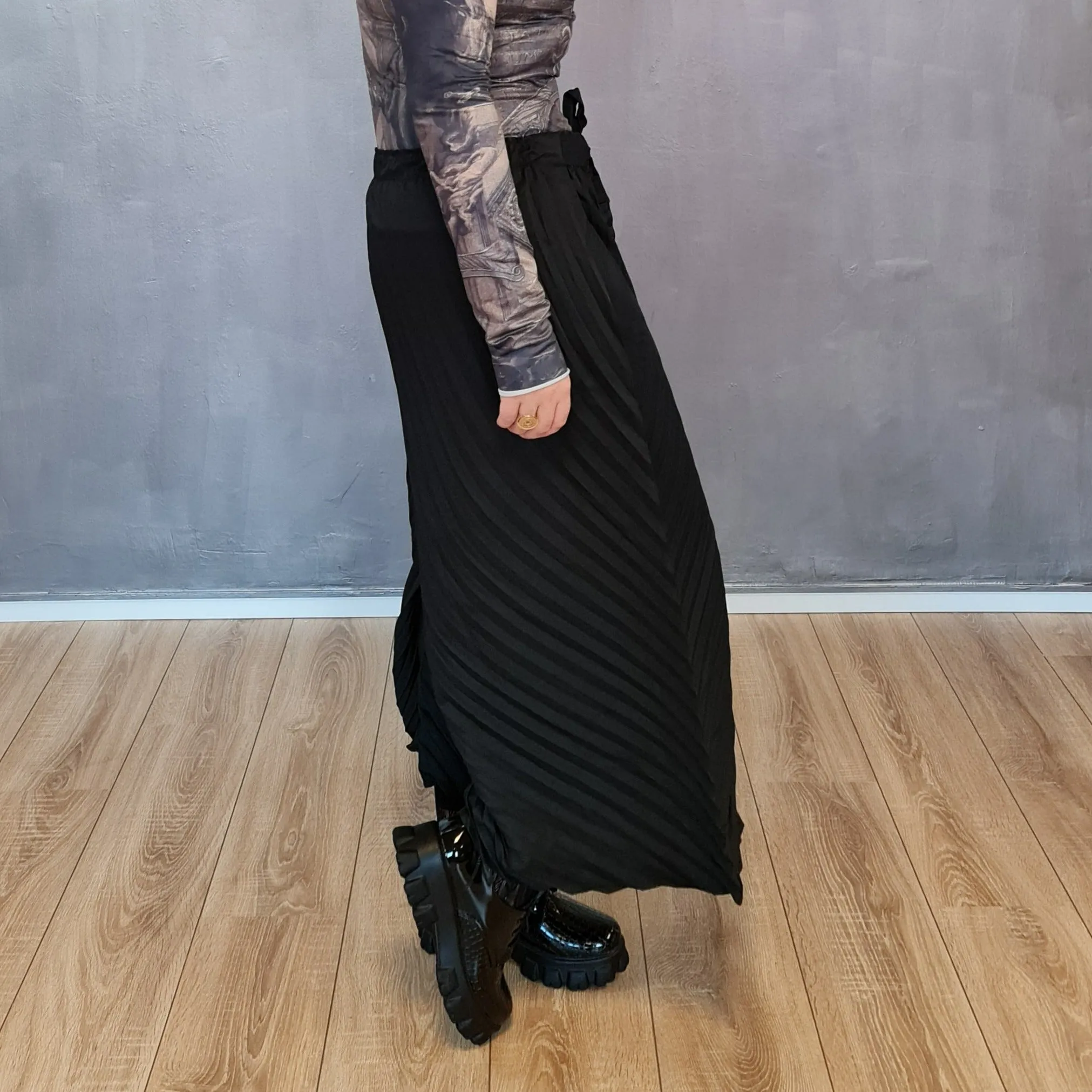 Casual Minimal Goth Regular Irregular Wide Legged Pants