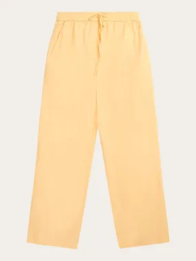 CHLOE barrel high-rise poplin elastic waistband pants - Impala