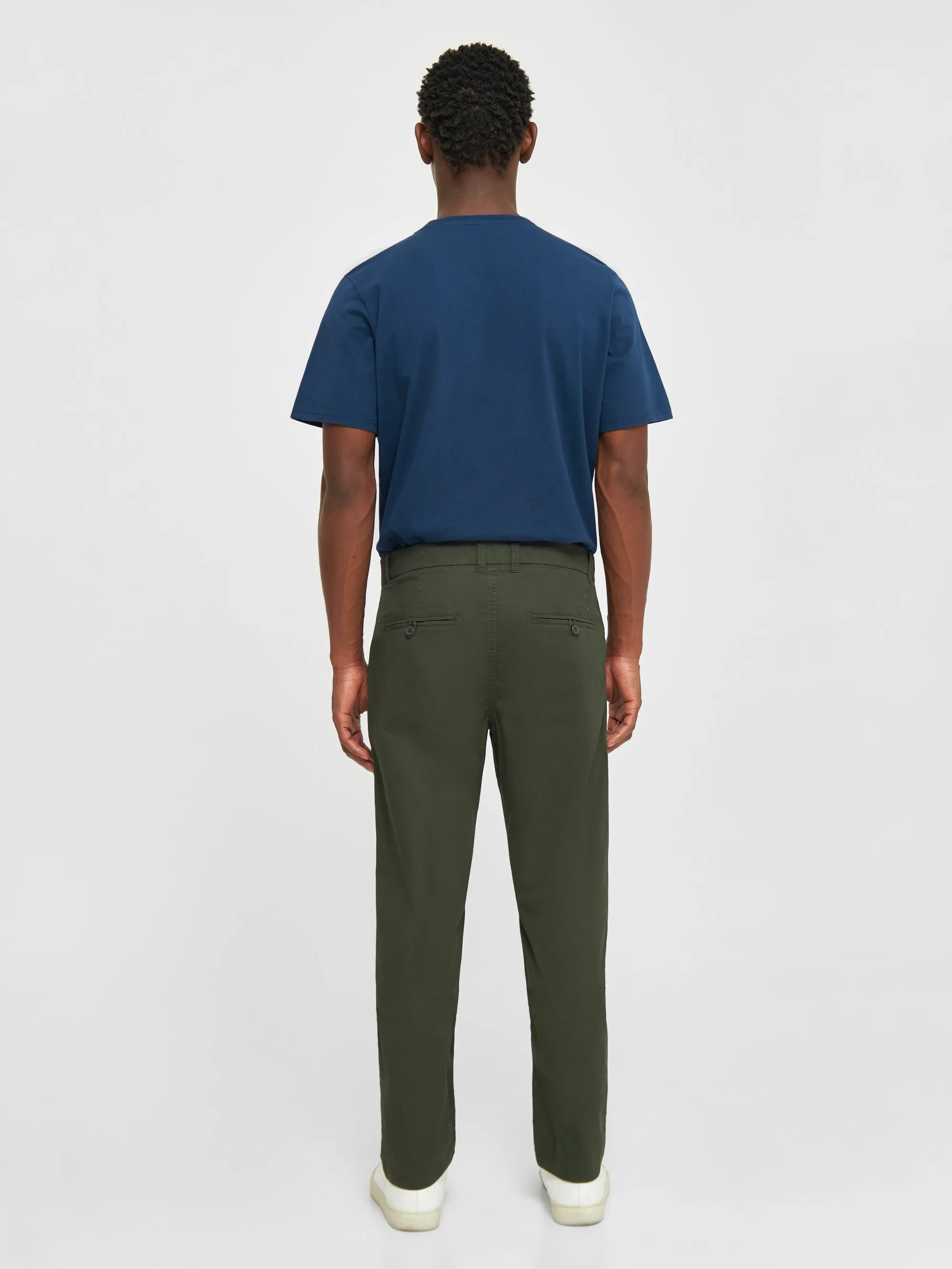 CHUCK regular chino poplin pant - Forrest Night