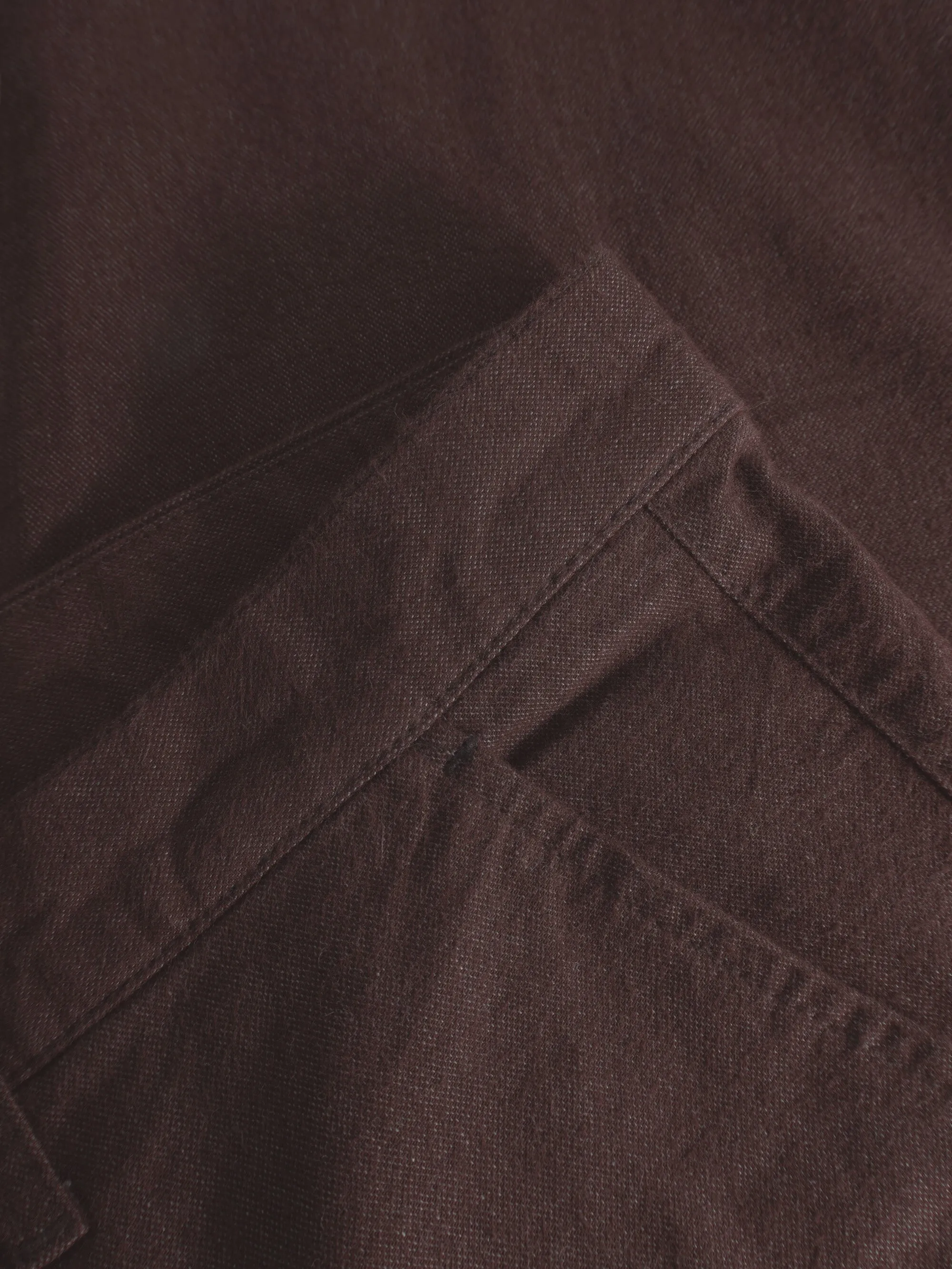 CHUCK regular flannel chino pants - Chocolate Plum