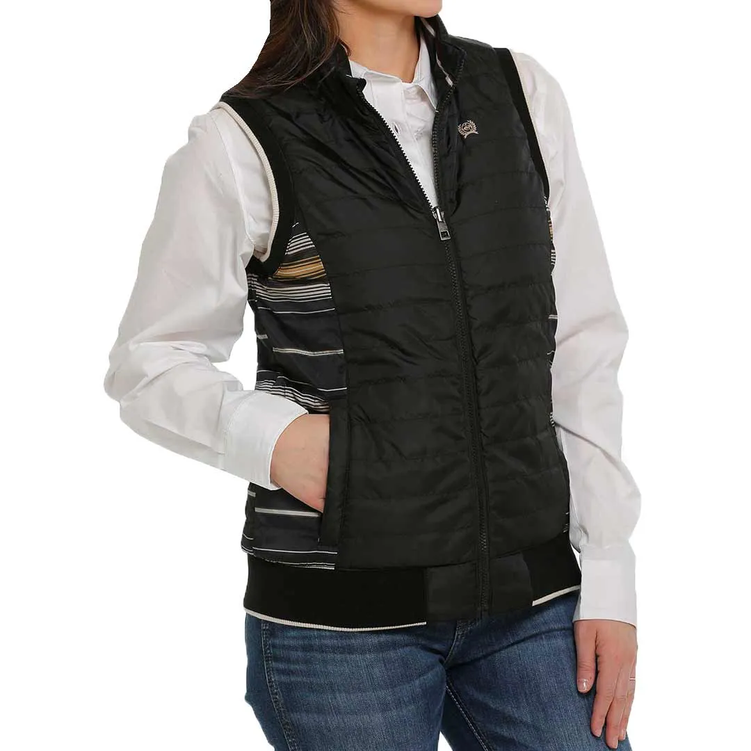 Cinch Women's Quilted Reversible Stripe Vest