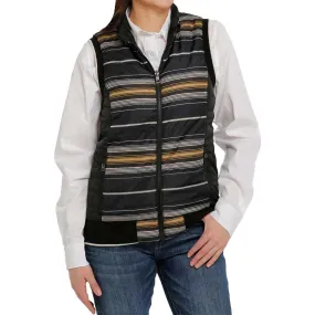 Cinch Women's Quilted Reversible Stripe Vest