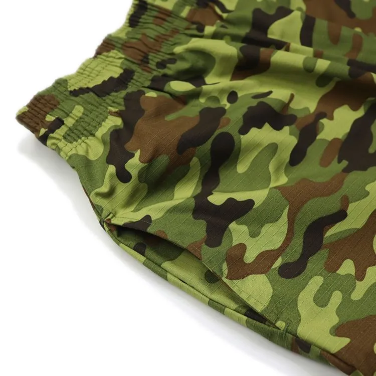 Cookman Chef Short Pants - Ripstop : Woodland Camo Green