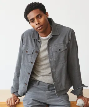 Corduroy Dylan Jacket in Slate Grey