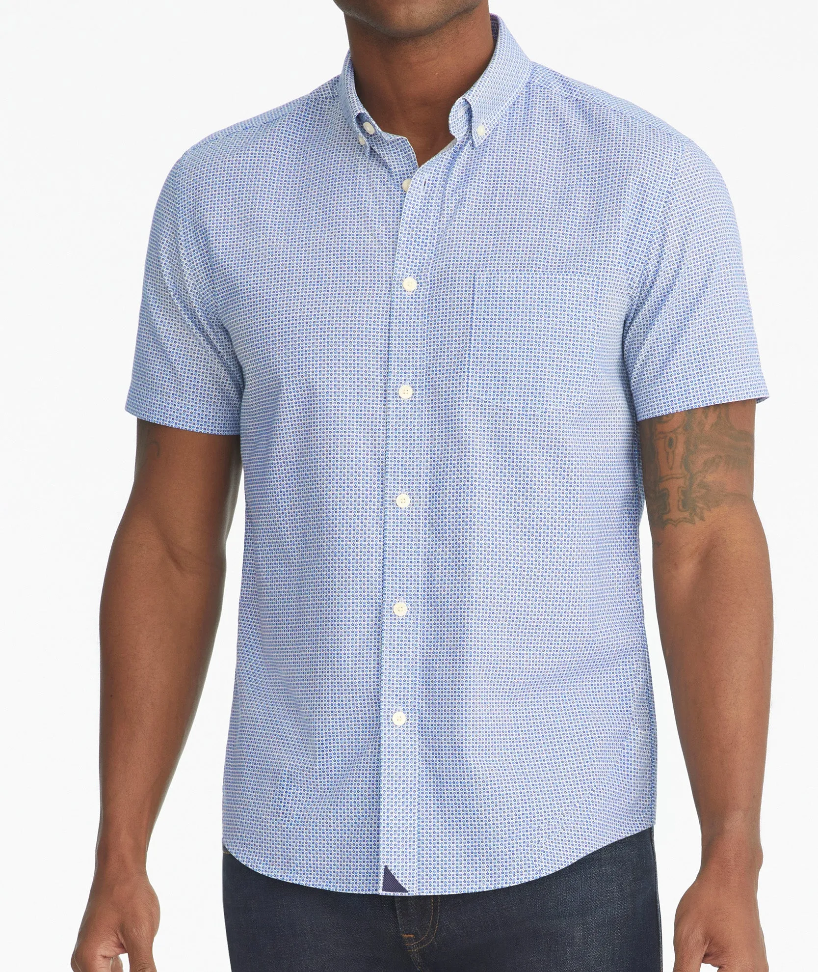 Cotton Short-Sleeve Mayfield Shirt