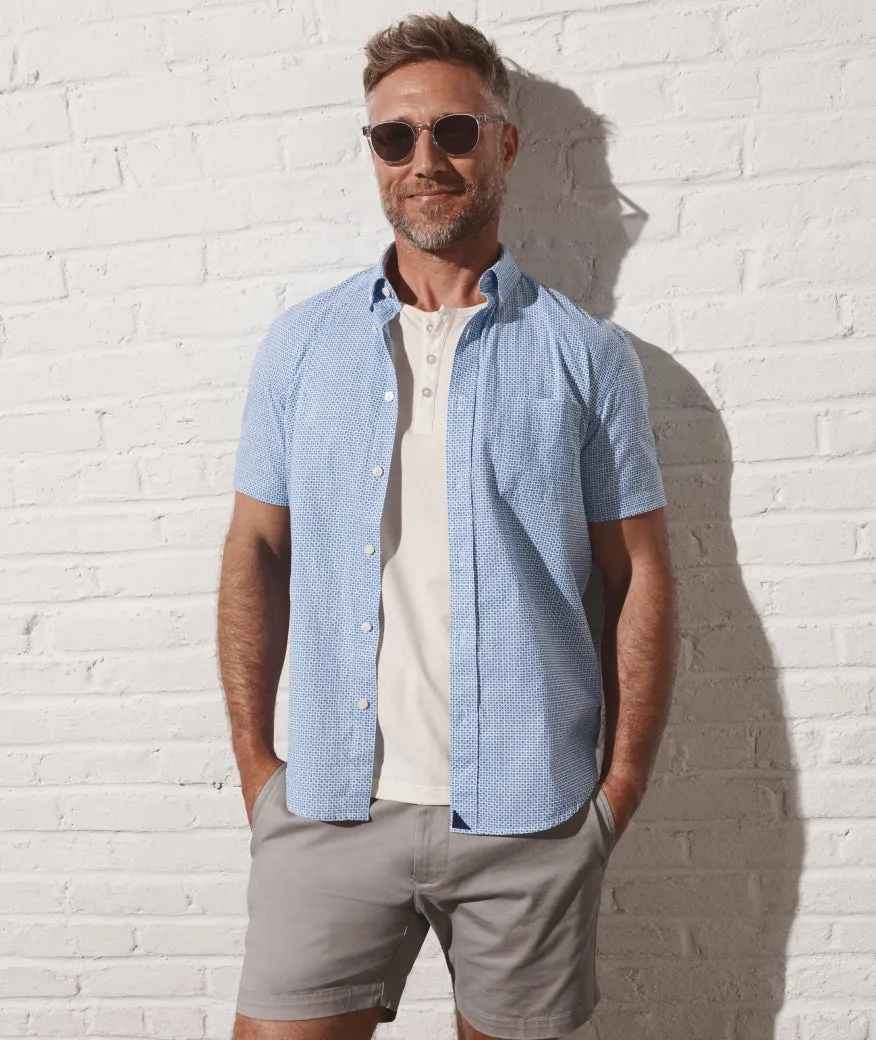 Cotton Short-Sleeve Mayfield Shirt