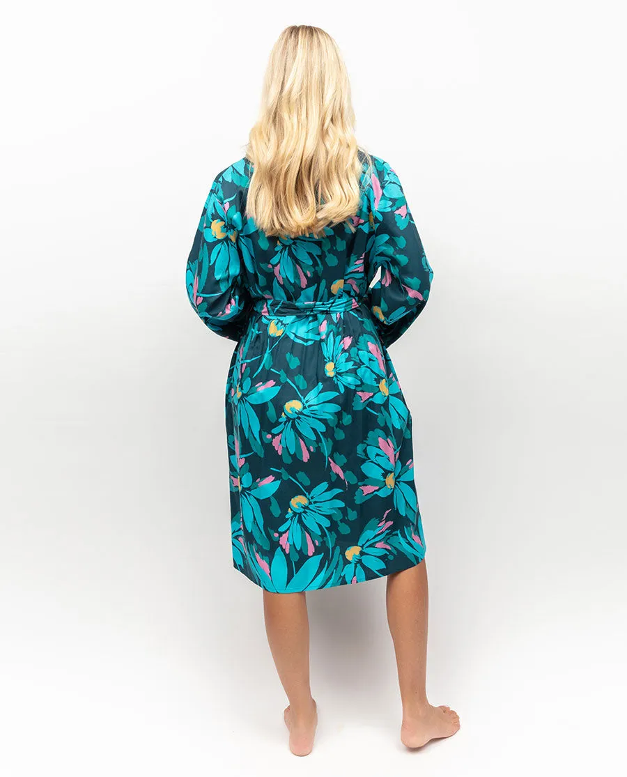 Cove Floral Print Short Dressing Gown