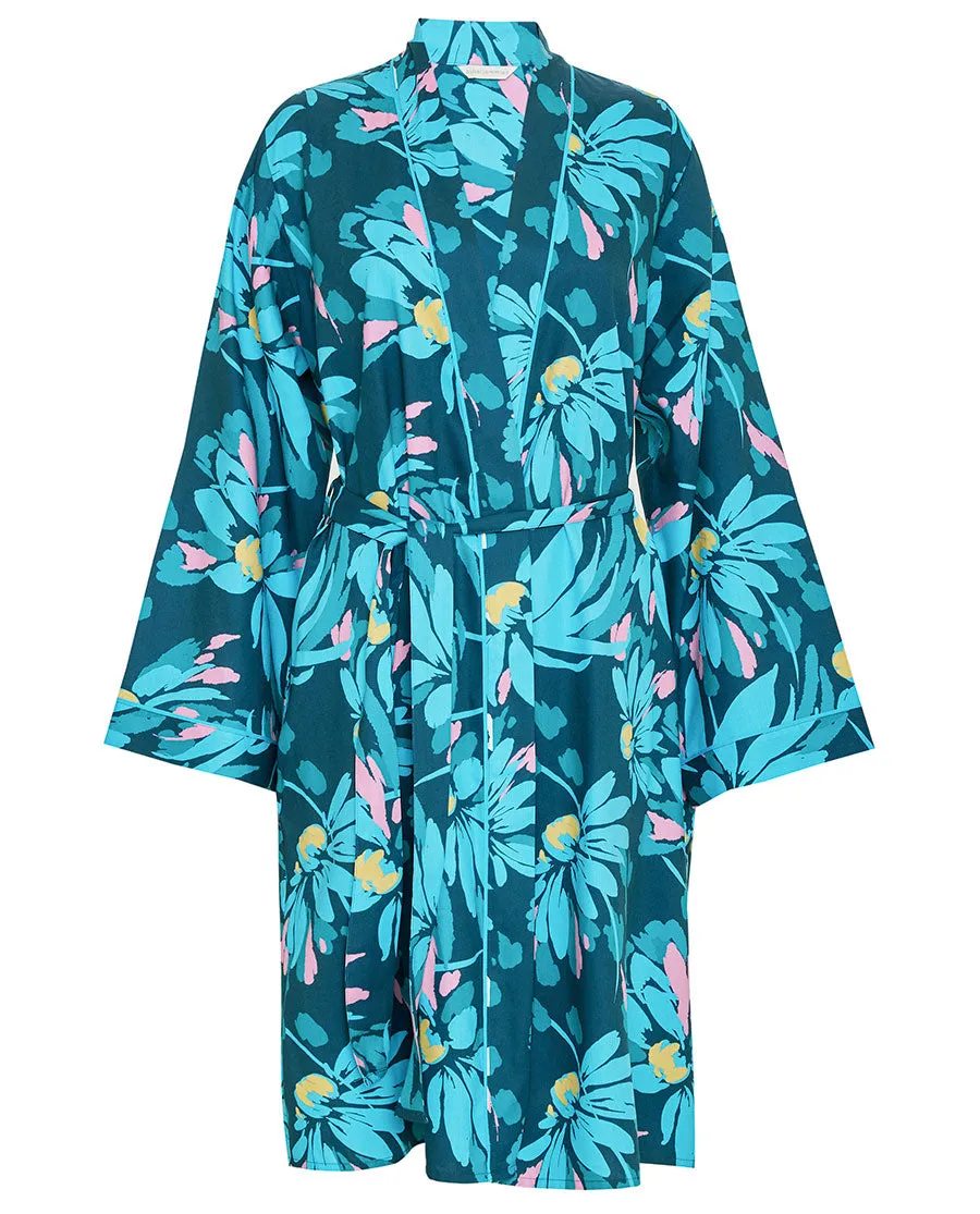 Cove Floral Print Short Dressing Gown