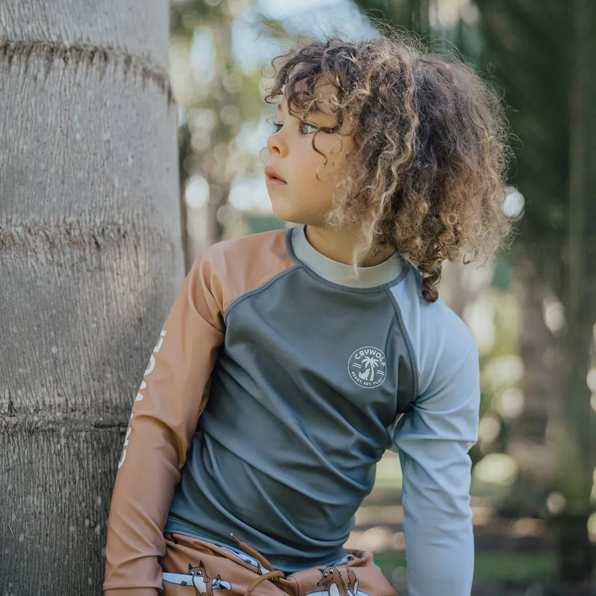 Cry Wolf Rash Vest Ocean Grey Combo