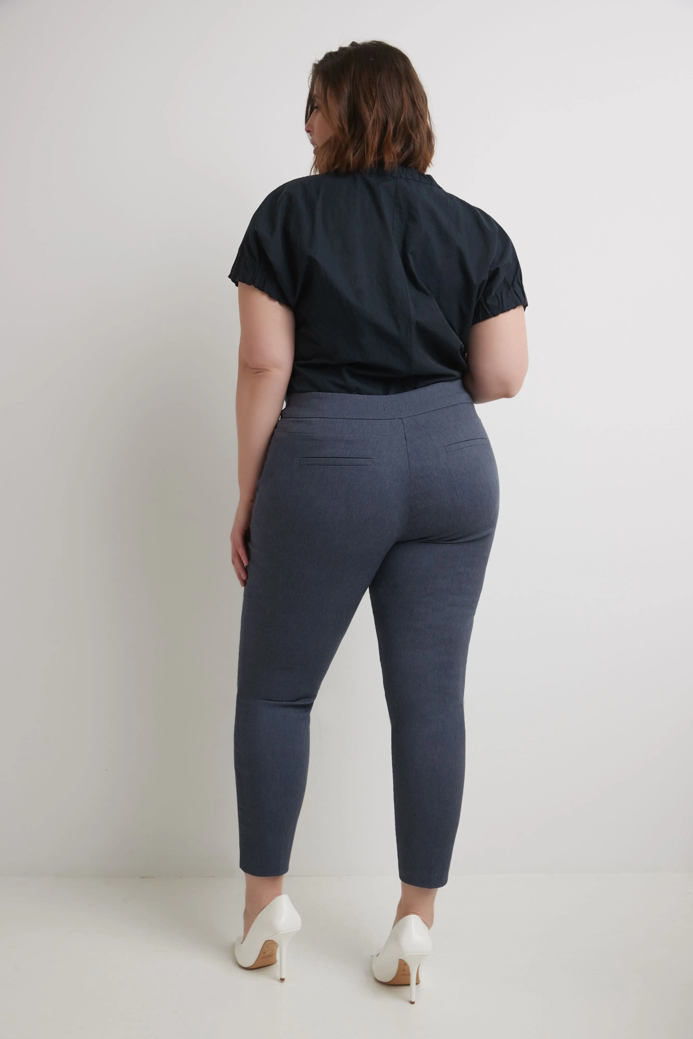 Curvy Tummy Control Work Pants with Real Pockets