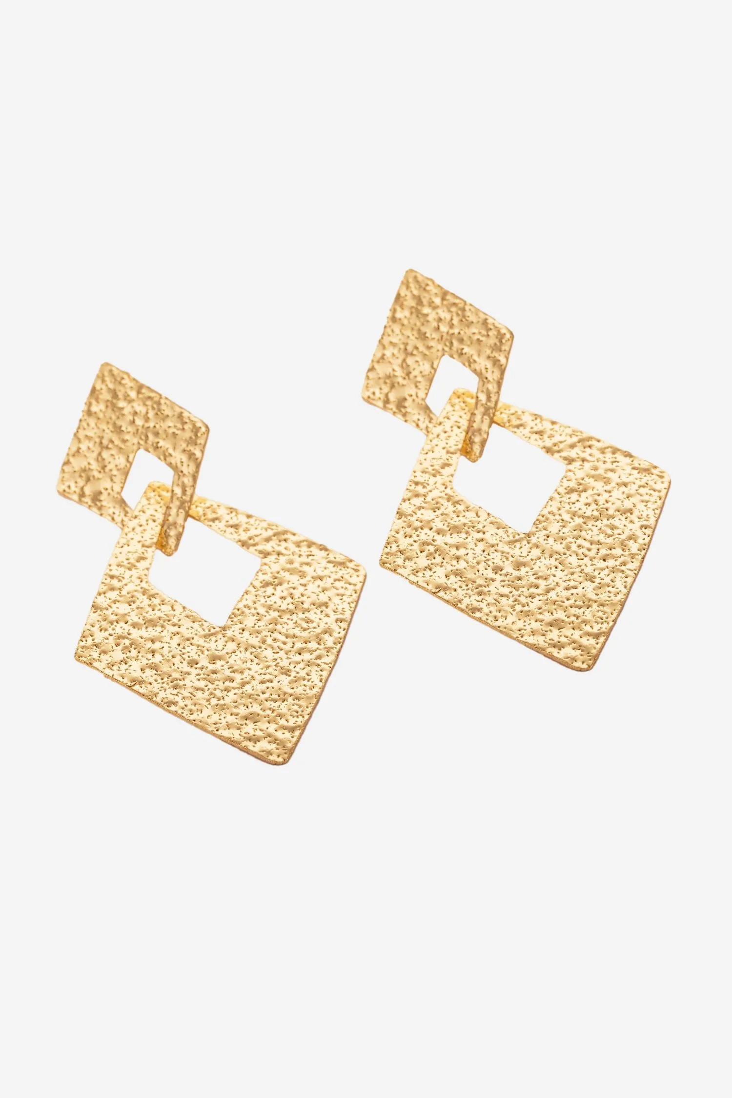 Diamond Tangled Golden Earrings