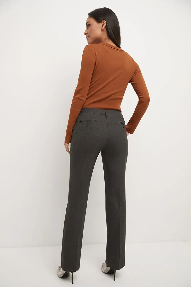 Easy care straight leg trouser dress pants