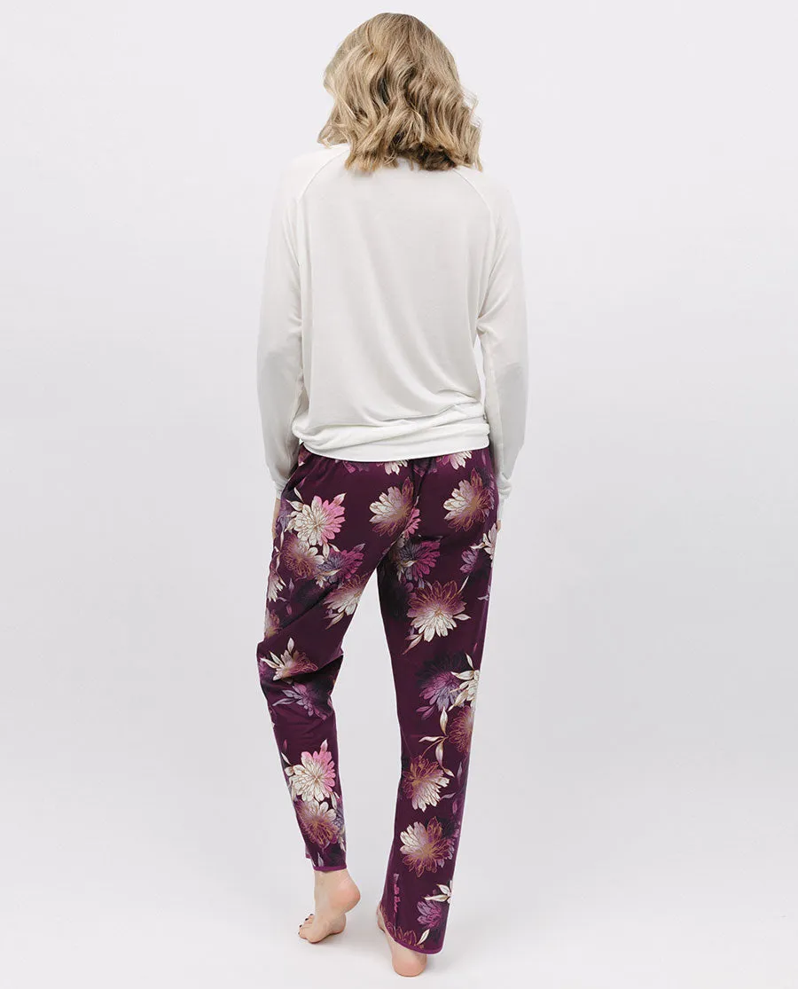 Eve Slouch Jersey Top and Floral Print Pyjama Set