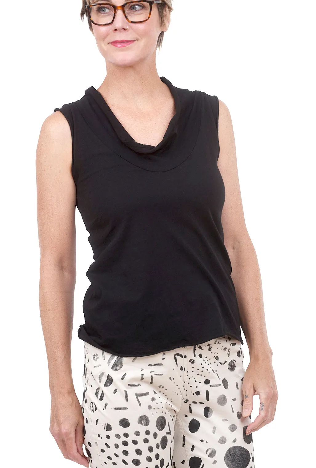 Falconet Top, Black