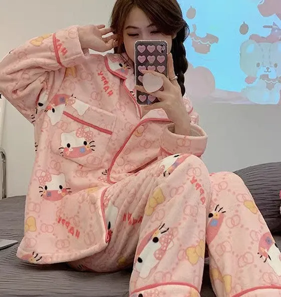 Fashion Kitty Pajamas Home Suit PN6562