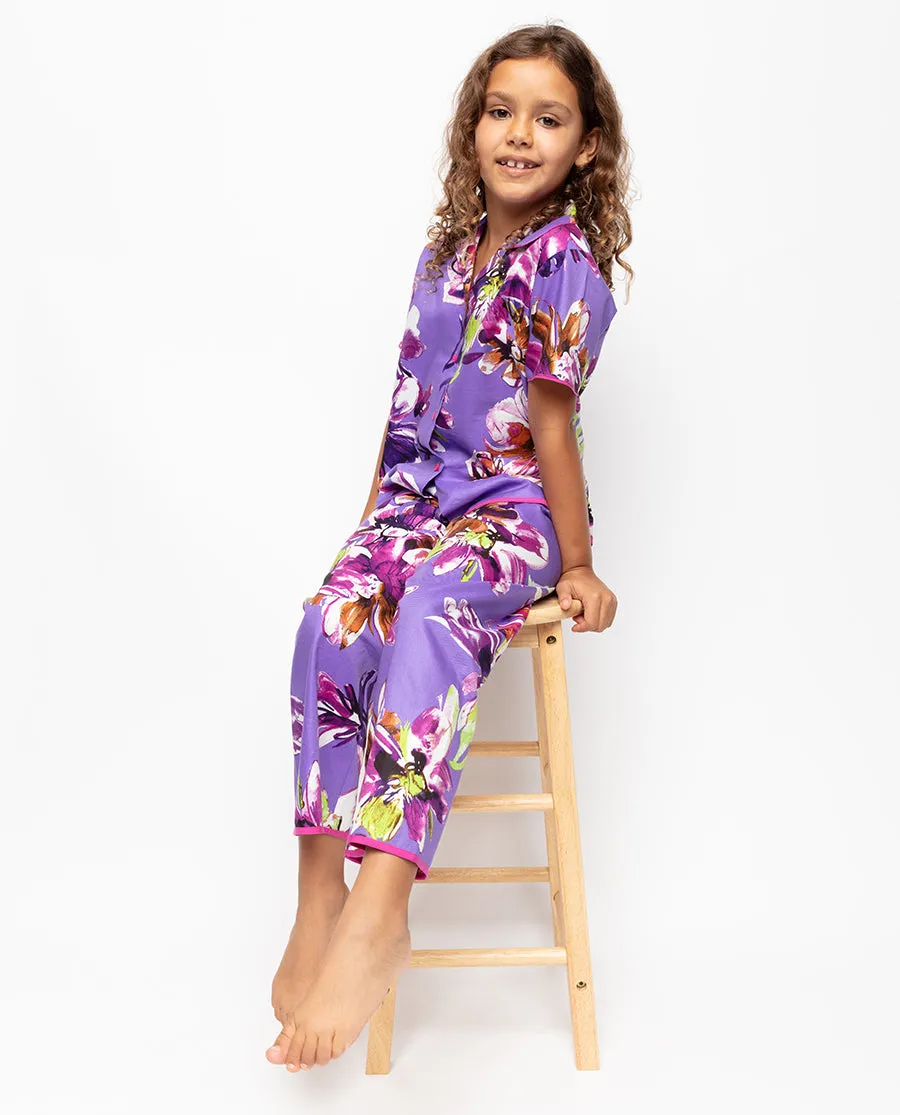 Fifi Girls Floral Print Pyjama Set