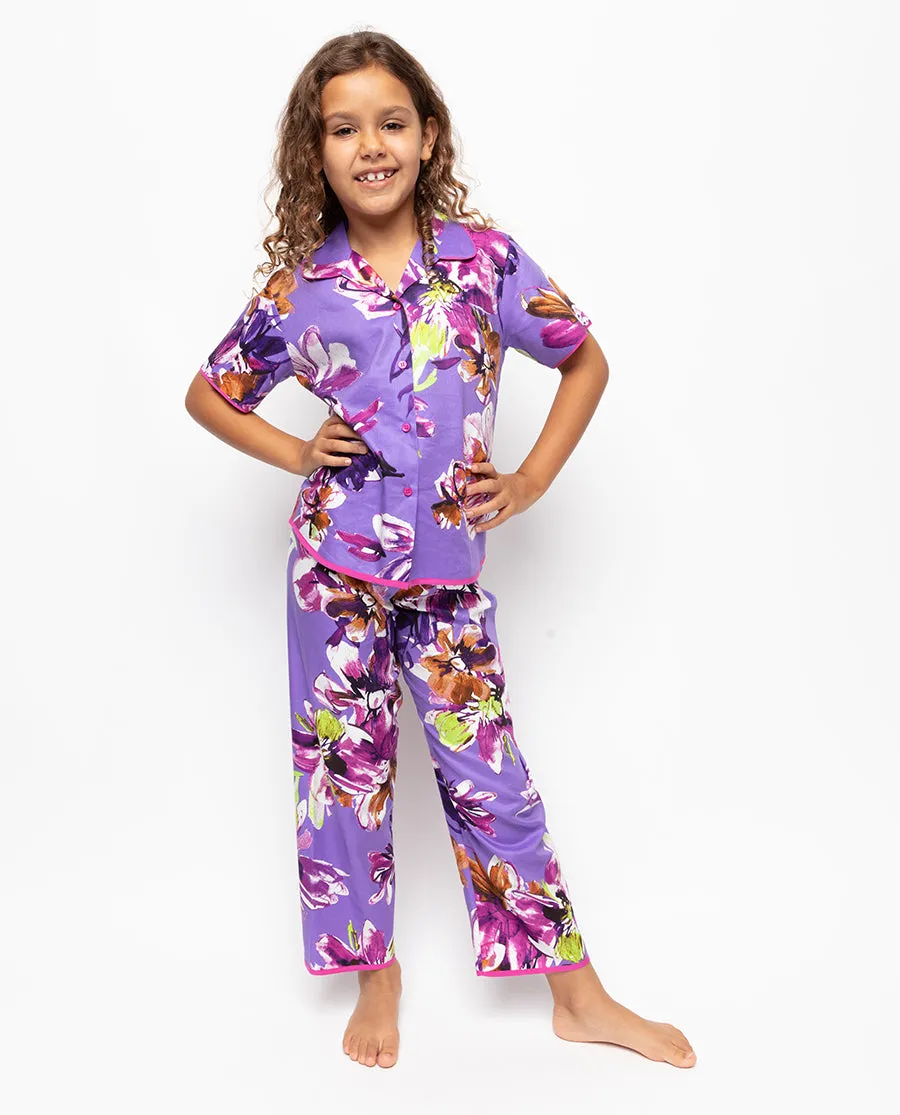 Fifi Girls Floral Print Pyjama Set