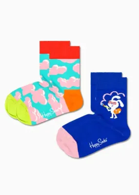 HAPPY SOCKS CHAUSSETTES KCLO02 63000 Clouds bleu