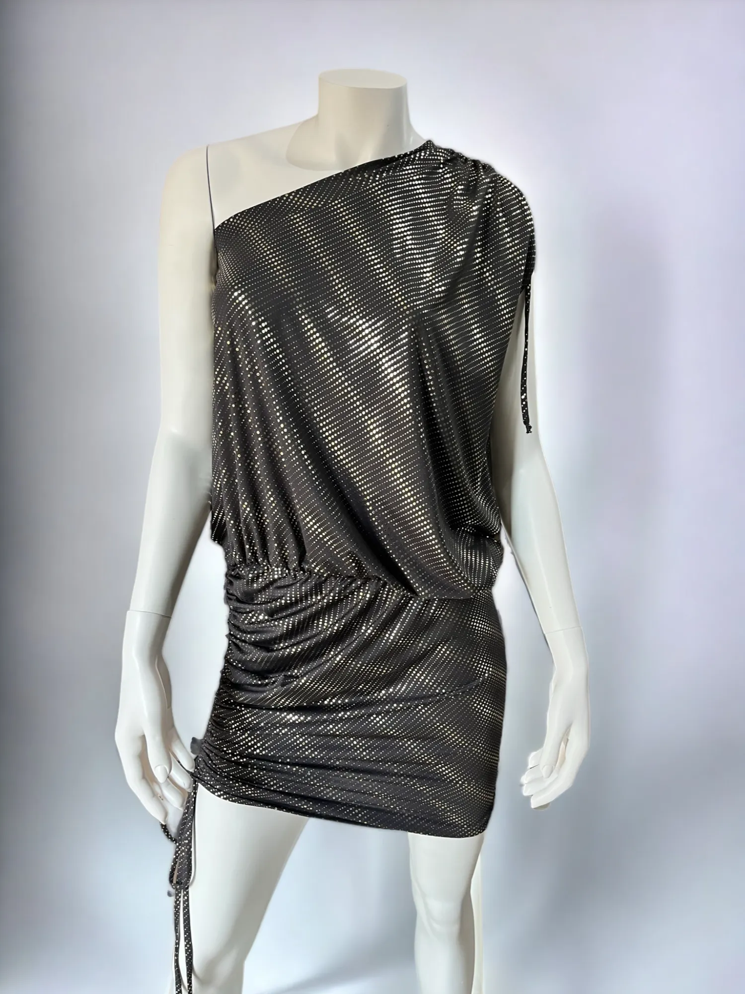 Itanya Dress - Black Gold Glitz