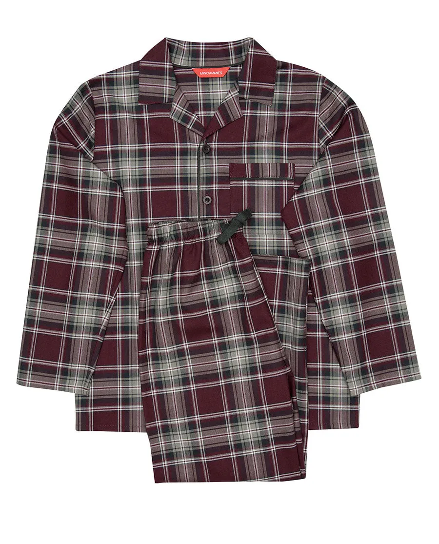 Jack Burgundy Check Pyjama Set