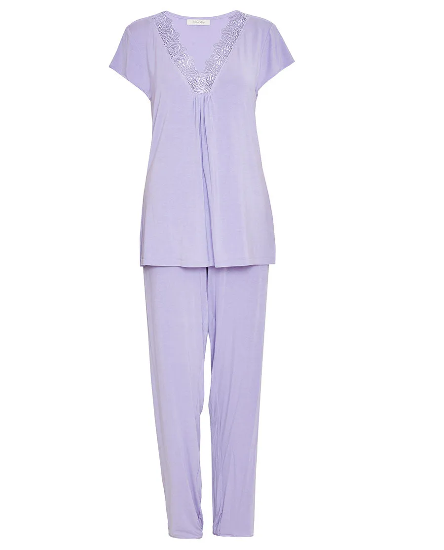 Lorelei Lace Detail Jersey Pyjama Set