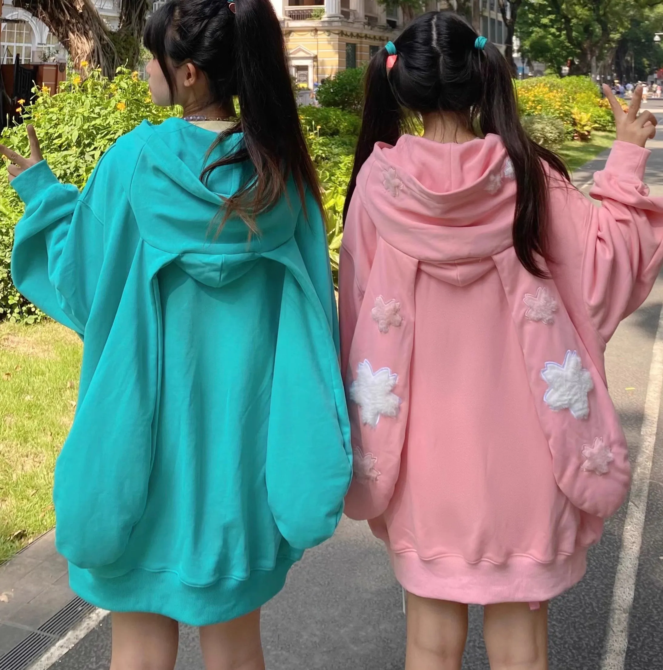 Lovely Rabbit Ears Oversize Hoodie PN6148