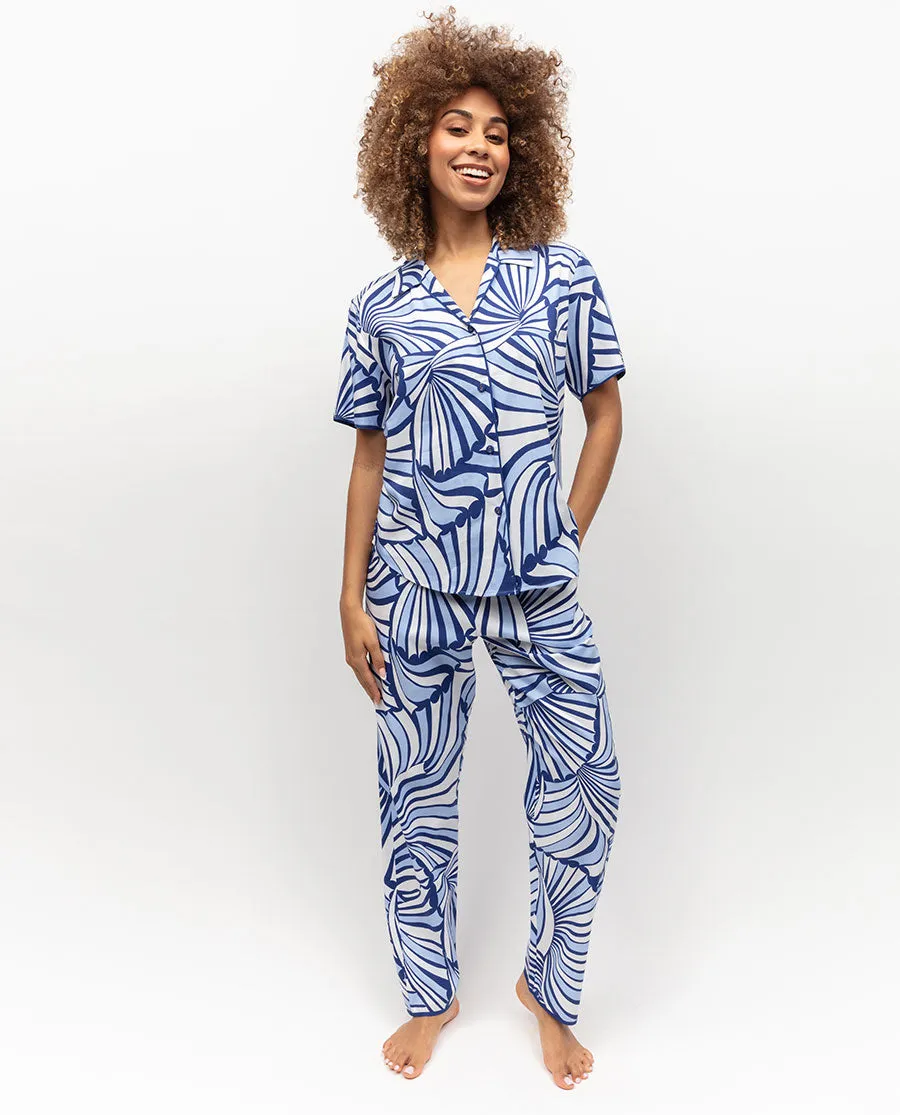 Madeline Shell Geo Print Pyjama Bottoms