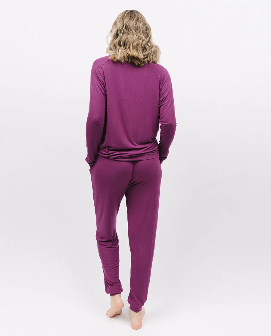 Magenta Jersey Pyjama Bottoms