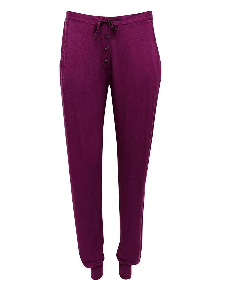 Magenta Jersey Pyjama Bottoms