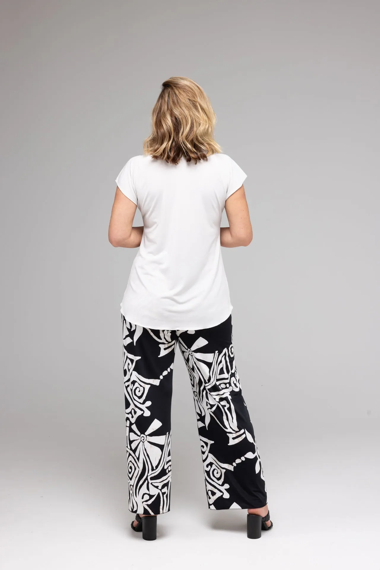 Maori Wide Leg Jersey Palazzo Pants