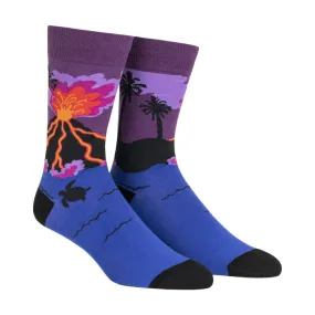 Men's Volcanoes Crew Socks