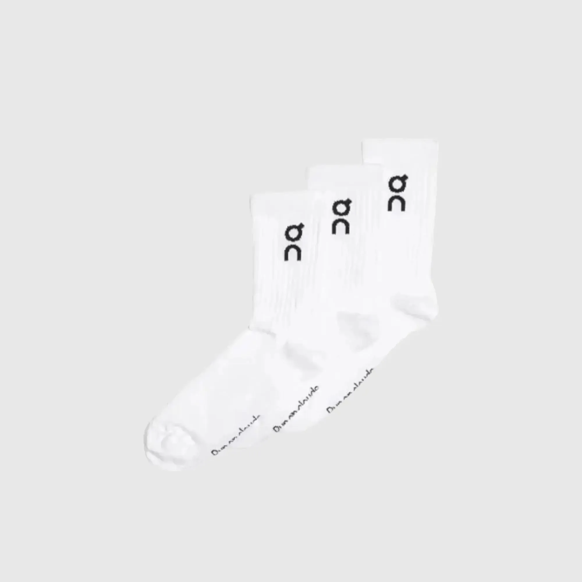 On Men's Socks White 3 Pack