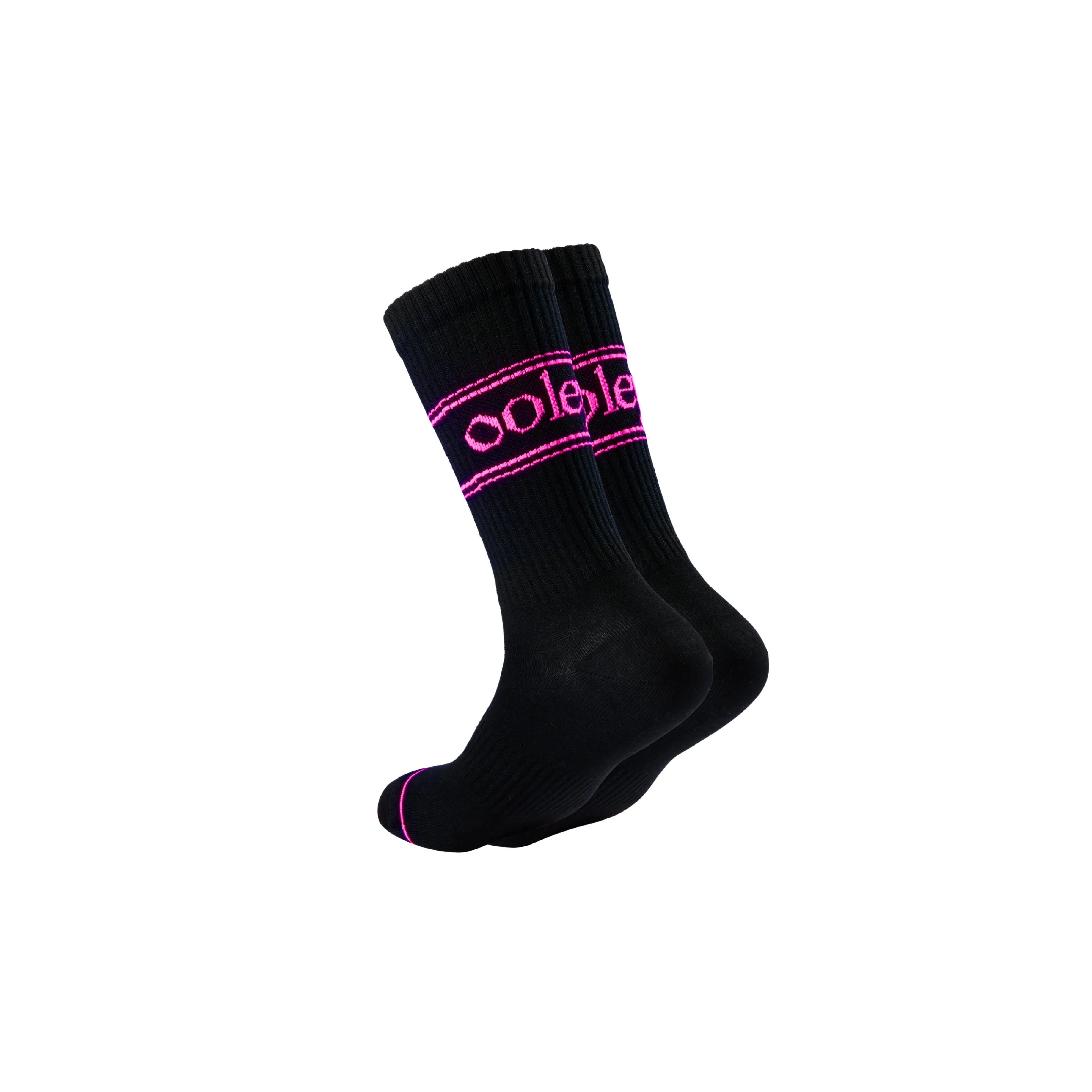 ooley Socks Pastel NEON Black Pink