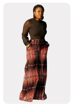 Pencil Ankara Wide leg | Pants